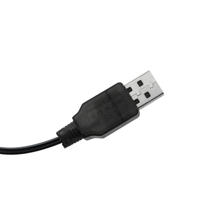 3PCS Black USB Charging Cable JST Plug 3.7V USB Lithium Battery Charger for RC Aircraft Helicopter Toy Accessory
