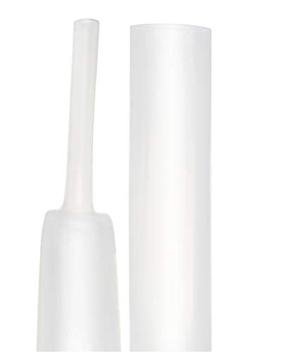3:1 4FT Waterproof Heat Shrink Tubing Marine Grade Wire Cable Adhesive Lined Tube Insulation Seal Against Moisture Corrosion and Air Leakage Transparent (1/8"(3.2mm)) - color: 1/8"(3.2mm)