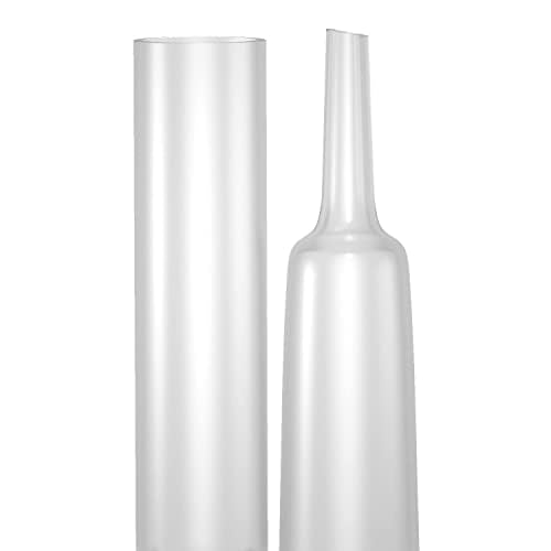 Diameter 1-1/4 Inch Dual Wall Clear Heat Shrink Tubing 3:1, 4Ft Long Electrical Shrink Tube for Wires,Marine Grade Shrink Tube with Adhesive Lined Waterproof - size: 1-1/4"-4Ft