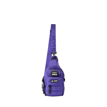 WOLFpak 4L Mini Tactical Sling Bag Crossbody - color: Wolfsbane Purple