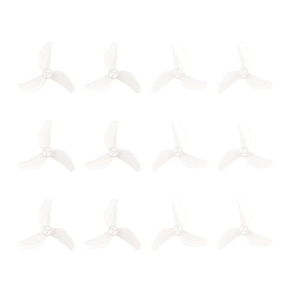 BETAFPV 12pcs Gemfan 1207 3-Blade Propellers with 1.0mm Shaft - Transparent