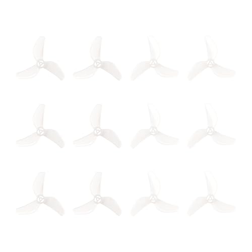 BETAFPV 12pcs Gemfan 1207 3-Blade Propellers with 1.0mm Shaft - Transparent