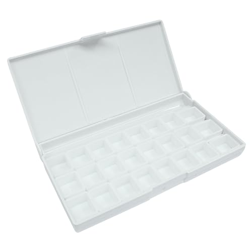 Piutouyar Portable Paint Palette Box for Watercolor, 24 Wells