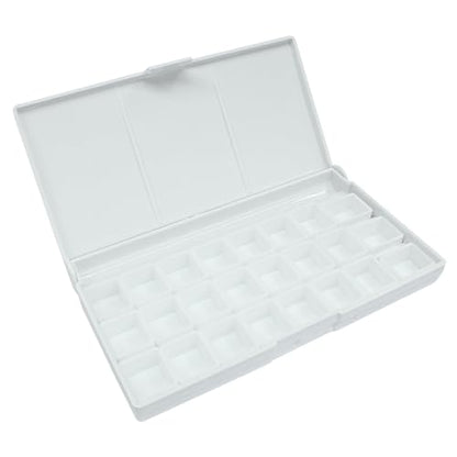 Piutouyar Portable Paint Palette Box for Watercolor, 24 Wells