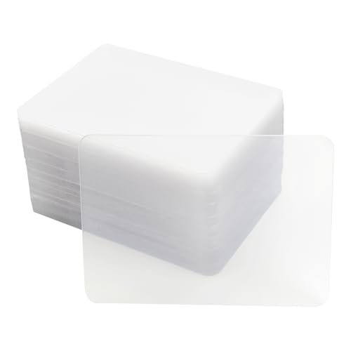 100 Clear PET Cards, ATC Size 2.5 x 3.5 in, 0.5 mm Thick