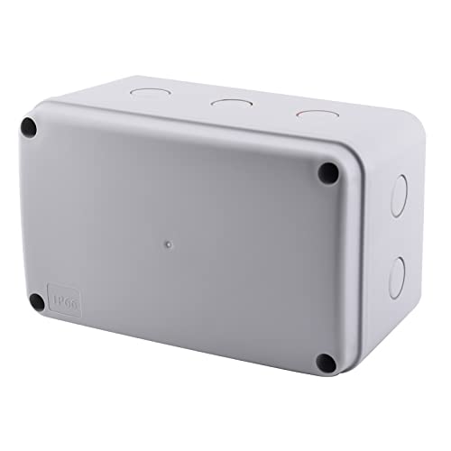 greencycle Project Box ABS Plastic White Electrical Boxes IP66 Waterproof DIY Electronic Junction Box Power Enclosure,7.12 x 4.5 x 4 inch (181 x 111 x 100mm) - color: White, size: 7.1x4.5x4"