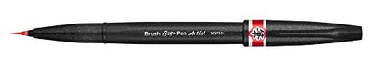 Pentel SESF30 °C BX Extra Fine Paint Brushes (Set of 1, Red - color: Red, size: 1 Count (Pack of 1)