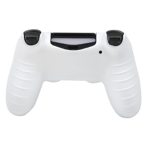 Cat Among Blossoming Branches Design Controller Skin Cover with 2 Thumb Grips Compatible with PS4/Playstation 4 Slim/Pro Controller - color: Cat White Purple
