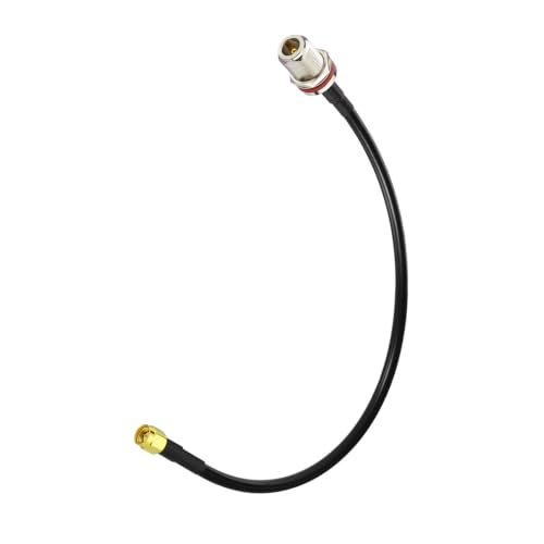 Superbat SMA Male to N Female Bulkhead RG58 Coaxial Cable 12in 2-Pack