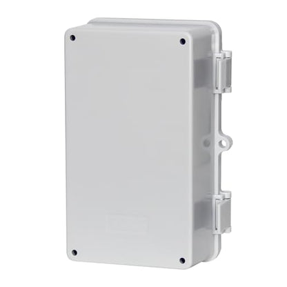 Electrical Junction Box - Outdoor Electrical Box Waterproof ABS Plastic Engineering Enclosure with Plastic Snap Gray Cover 6.5"x3.7"x2.6" - color: Grey Cover, size: 6.5"x3.7"x2.6"