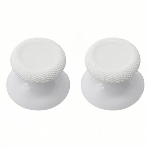 2PCS White Replacement Thumbsticks for Meta Quest 3, Quest 3S Controller, Analog Thumb Sticks for Oculus Quest 2, for Quest Pro - High Precision Design, Durable Material, Tools Included - color: White