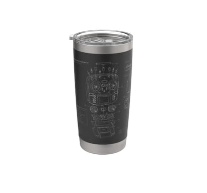 RC Transmitter Blueprint FPV Drone RC Car Radio Controller Stainless Steel Insulated Tumbler