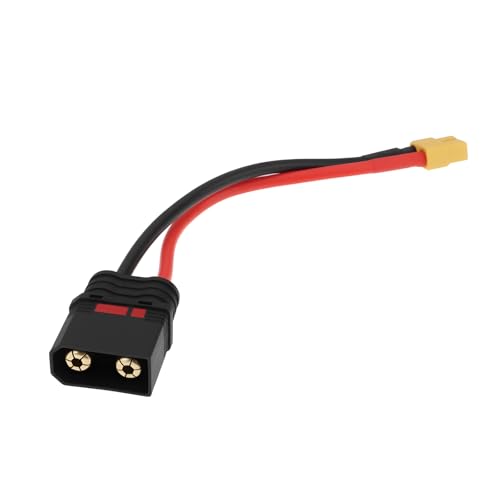 SING F LTD XT-60 Female to QS8 Male Connector Adapter 12AWG for RC Vehicles, FPV Drones High-Performance Lipo Battery Setups, 15cm - size: XT-60