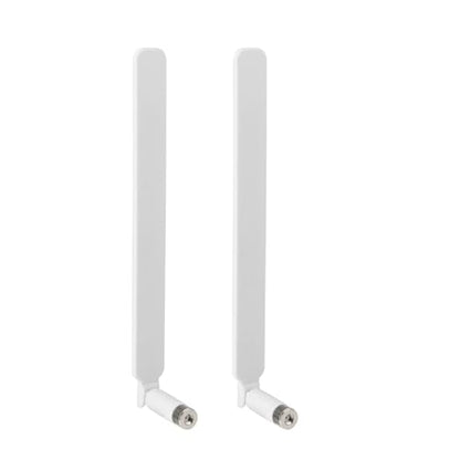 Superbat High Gain 12dBi Dual Band WiFi Antenna 2.4GHz/5GHz 5.8GHz Omnidirectional RP-SMA Antenna White for Router, Wireless Access Point, Security Cameras 2-Pack - color: white