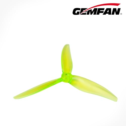 Gemfan Hurricane 51366 MCK Rev3 5.1-Inch 3-Blade PC FPV Props, 10CW + 10CCW