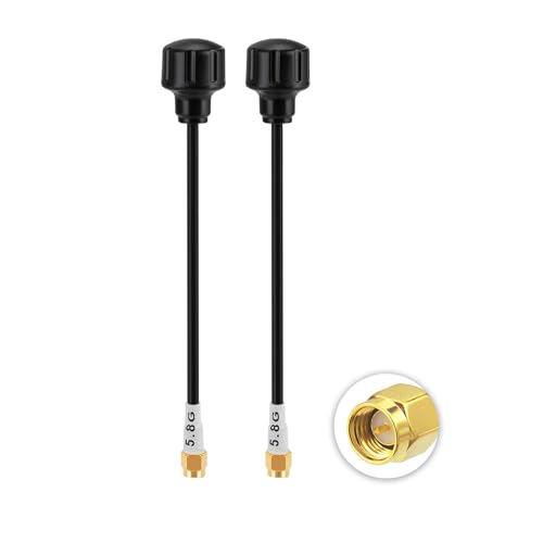Eightwood 5dBi 5.8GHz FPV Antenna 2-Pack, SMA Male Antenna Long Range