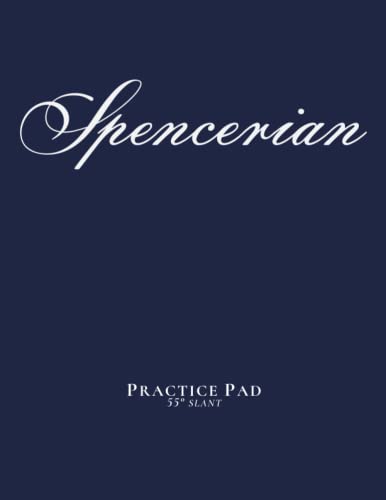 Spencerian Practice Pad 55° Slant: Slant Angle Lined Guide Writing Paper for Calligraphy / Cursive Writing Exercise and Penmanship Practice