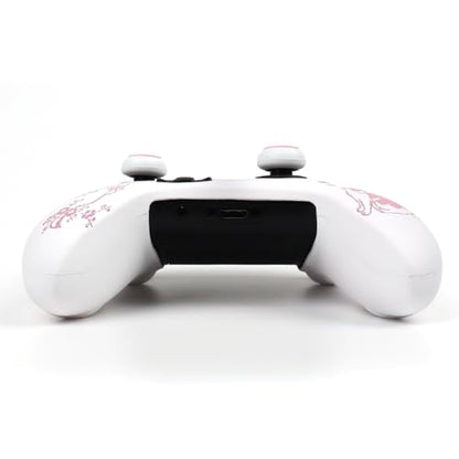 Cat Among Blossoming Branches Skin Compatible with Xbox Series X Wireless Controller, RALAN Protector Case， Customised Thumb Grips Cap - color: Cat White Pink