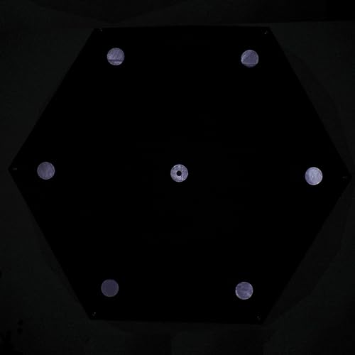Sky High Bull's-Eye 48” XL LiDAR Ground Control Point GCP - UAV Aerial Target for LiDAR Mapping & Surveying (6 Pack) Retro-Reflective Black Hexagon with Center Eyelet for Mapping & Photogrammetry - size: 48in LiDAR Hexagon (6)