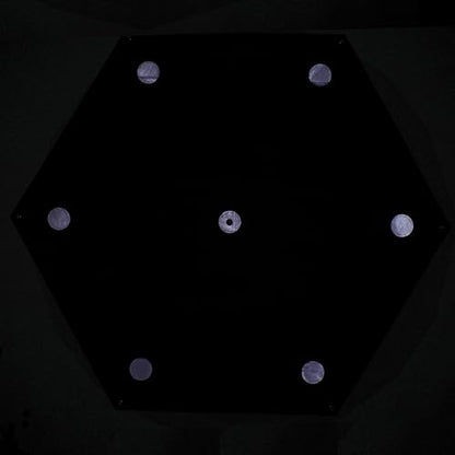 Sky High Bull's-Eye 48” XL LiDAR Ground Control Point GCP - UAV Aerial Target for LiDAR Mapping & Surveying (6 Pack) Retro-Reflective Black Hexagon with Center Eyelet for Mapping & Photogrammetry - size: 48in LiDAR Hexagon (6)