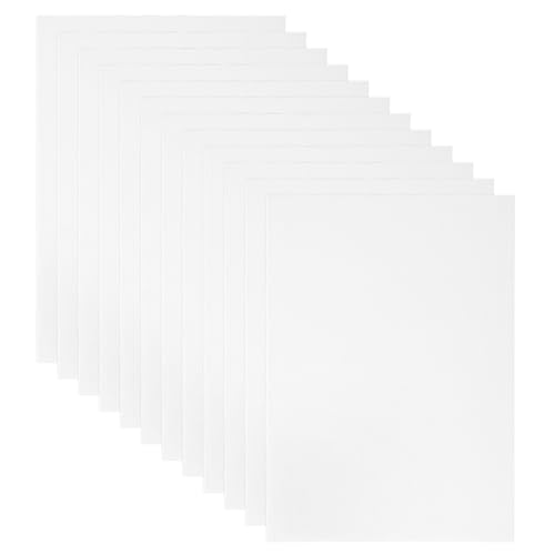 PATIKIL 7x5 Canvas Boards for Painting, 12Pack Cotton Square, White - size: 7x5"