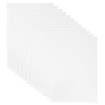 PATIKIL 7x5 Canvas Boards for Painting, 12Pack Cotton Square, White - size: 7x5"