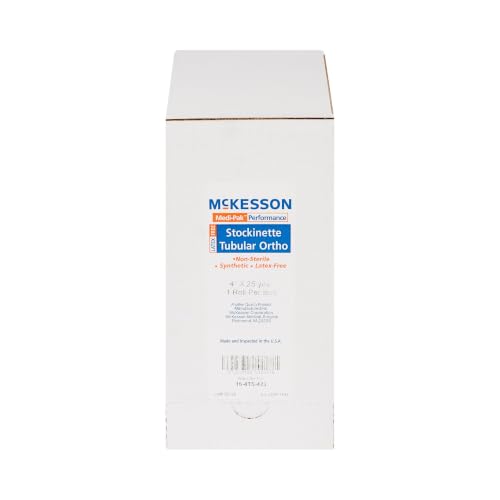 McKesson Stockinette, Non-Sterile, Latex-Free, White, Polyester, 4 in, 1 ct