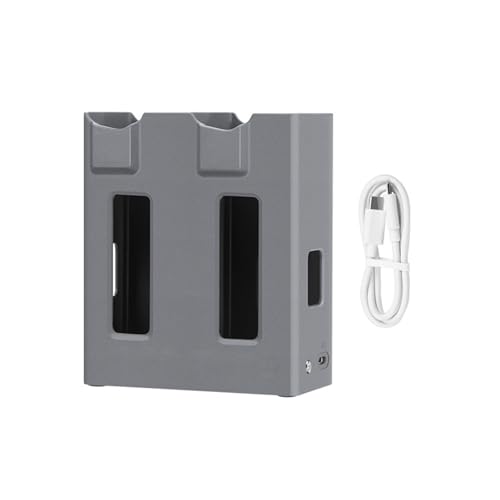 Dual-Port Battery Charging Dock Station with USB-C to USB-C Cable Support Storage & Full Mode Fit for Mavic 4 Pro Drones