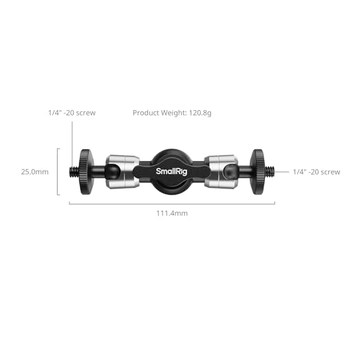 SMALLRIG 4.3" Mini Magic Arm, Compact Magic Arm for Monitors & LED Lights - style: 1-Pack (4.3“)