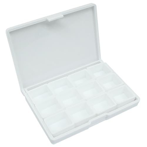 Piutouyar Portable Paint Palette Box for Watercolor, 12 Wells