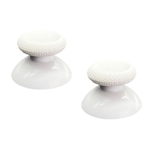 2PCS White Replacement Thumbsticks for Meta Quest 3, Quest 3S Controller, Analog Thumb Sticks for Oculus Quest 2, for Quest Pro - High Precision Design, Durable Material, Tools Included - color: White