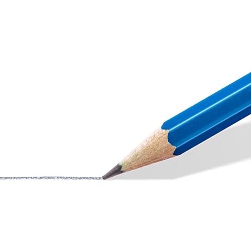 STAEDTLER Mars Lumograph 2B Graphite Art Drawing Pencil, Medium Soft, Break-Resistant Bonded Lead, 12 Pack, 100-2B (100-2B VE) - style: 2B