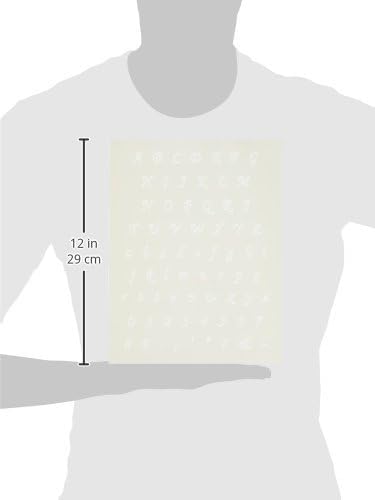 Stencil1 Corsiva Font Stencil 1/2" Alphabet Letters Painting Craft - size: 1/2" Letters