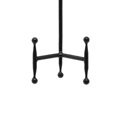 Deco 79 Metal Display Easel Tabletop Easel with Ball Details, Set of 3 Display Stand 12", 10", 8"H, Black