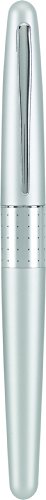PILOT Metropolitan Collection Gel Roller Pen, Silver Barrel, Dots Design, Fine Point, Black Ink (91205) - color: Silver Barrel, style: Fine Nib