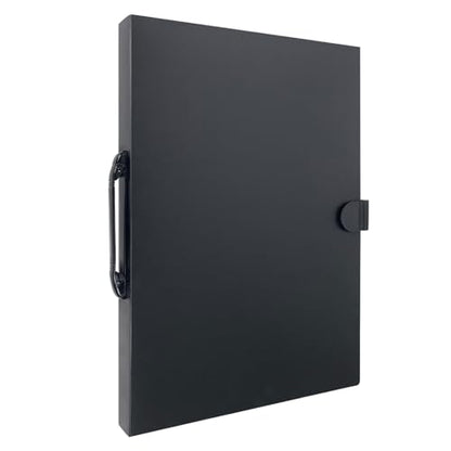 JJRING 16x22 Art Portfolio Binder with Handle Black - color: Black