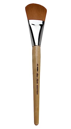 Silver Brush Limited Silver Jumbo Golden Taklon Filbert Brush, Size 40 - size: Size 40