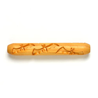 MKM Pottery Tools Wood Hand Rollers for Clay (HR-34 Flying Bats) - size: HR-34 Flying Bats