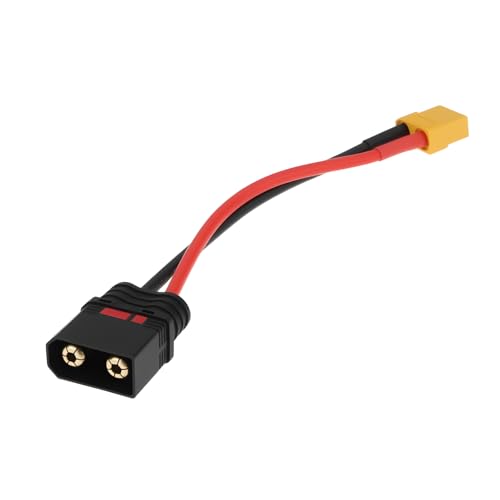 SING F LTD XT-90 Female to QS8 Male Connector Adapter 12AWG for RC Vehicles, FPV Drones High-Performance Lipo Battery Setups, 15cm - size: XT-90