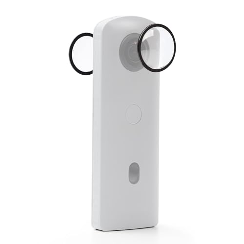 Compatible for Ricoh Theta SC2 / S/V Sticky Lens Guards, Spherical PC Protective Cover Cap & Lens Case Action Camera Accessories - size: for Ricoh Theta SC2