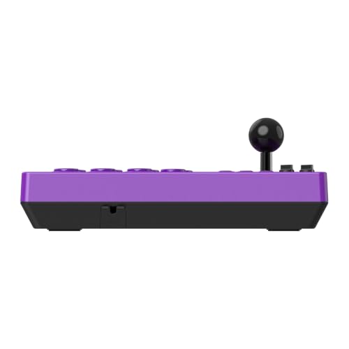 8Bitdo Retro Arcade Fight Stick 8 Way Joystick with 2 Dedicated Macro Buttons and Turbo Function for Switch/Switch 2 and PC Windows, Wireless Bluetooth, 2.4G Adapter & Wired USB-C - Purple - color: Purple Edition