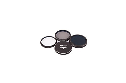 Ritz Gear™ HD MC Filter Kit for DJI Phantom 3 Professional & Adavnced Drone Camera - Includes CPL, UV, Fader ND, Metal Lens Cap, Pouch