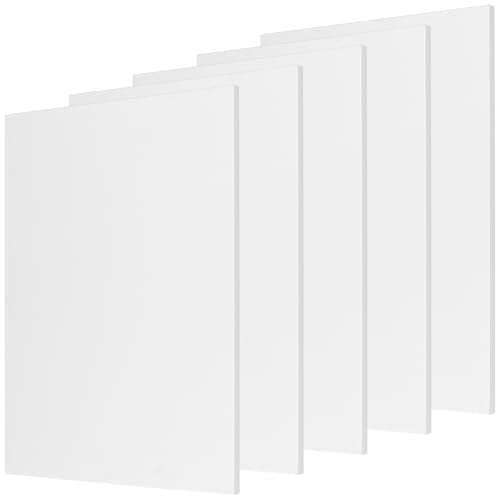5 PCS White A4 Linocut Blocks, 8.3 x 11.8 Inch Soft Rubber for Printmaking