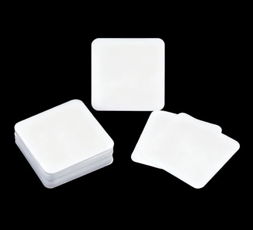 8PCS Suqare Adhesive Replacement Double Sided Tape for Car Dashboard Heavy Duty Sticky Pad Phone Mount 3.93" and 3.15" Foam Tape for Windshield Dash GPS Cam Holder Metals Glass Papers Decoration Toy - size: Square 3.93Inches+3.15Inches