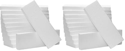 Juvale Foam Rectangle Blocks for Crafts - 12 in x 4 in x 1 in, White, 24 Pack - Cuttable & Paintable for Diorama Foam Boards & Sheets, Model Making & School Projects - size: Medium (Pack of 2)