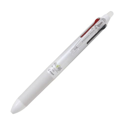 Pilot Frixion Ball Knock 4-Color Gel Ink Multi-Pen, White (LKFB-80EF-W)