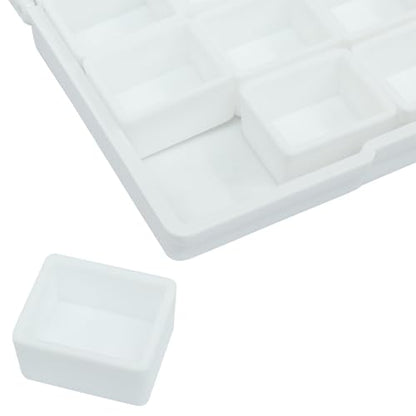 Piutouyar Portable Paint Palette Box for Watercolor, 12 Wells