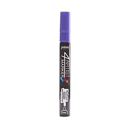 Pebeo 4Artist Marker, Oil Paint Marker, 4 mm - Violet - color: Violet