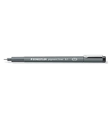 Staedtler Pigment Liner, 0.1mm, Black Ink (308-0.1) - style: 0.1mm