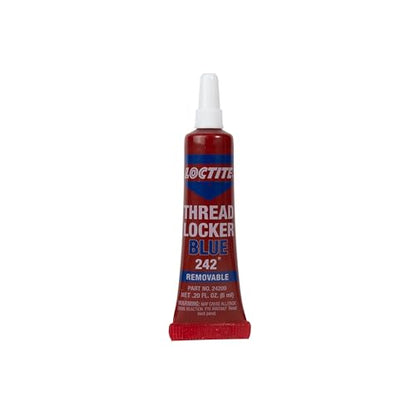 Loctite Threadlocker Blue 242 - Removable Thread Lock Glue for Nuts, Bolts, & Fasteners, Medium Strength Screw Glue to Prevent Loosening & Corrosion - 6 ml, 12 Pack - size: 12 Pack, style: Blue (Removable)